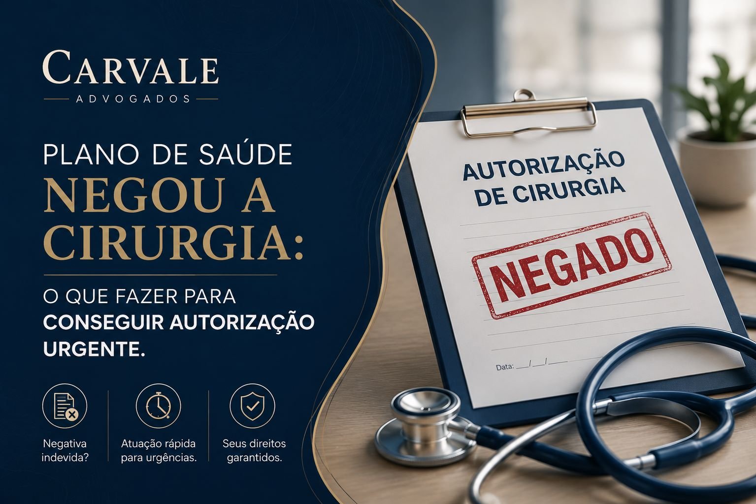 Plano de saúde negou a cirurgia: o que fazer agora